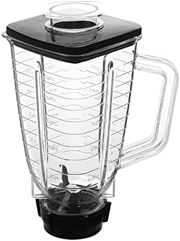 Replacement parts 5-Cup Square Plastic Jar With Lid, Compatible with Oster Blenders