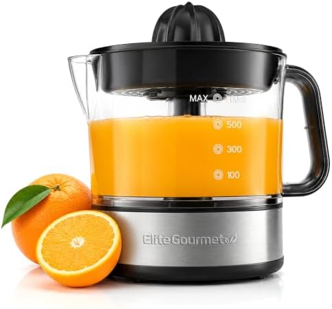 Budget pick: Elite Gourmet ETS623 Electric Citrus Juicer (B0CK9HJ7S2)